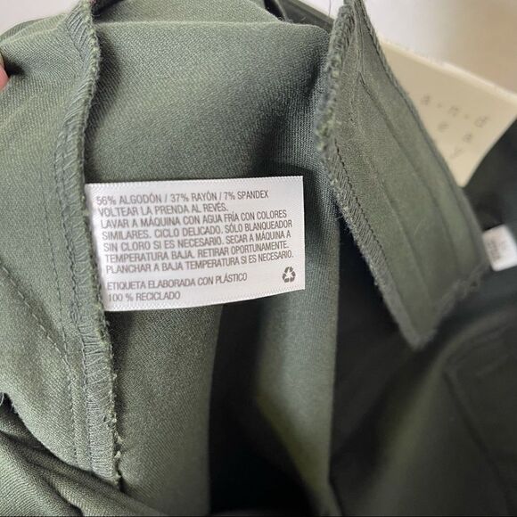 A new day Target High Rise Ankle Stretch Pants Army Green 12 - Picture 3 of 7